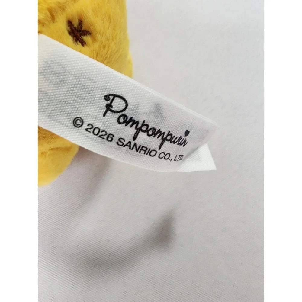 TOP TOY Sanrio Pompompurin Lucky Cat Plush Pendant Keychain Blind Box Opened